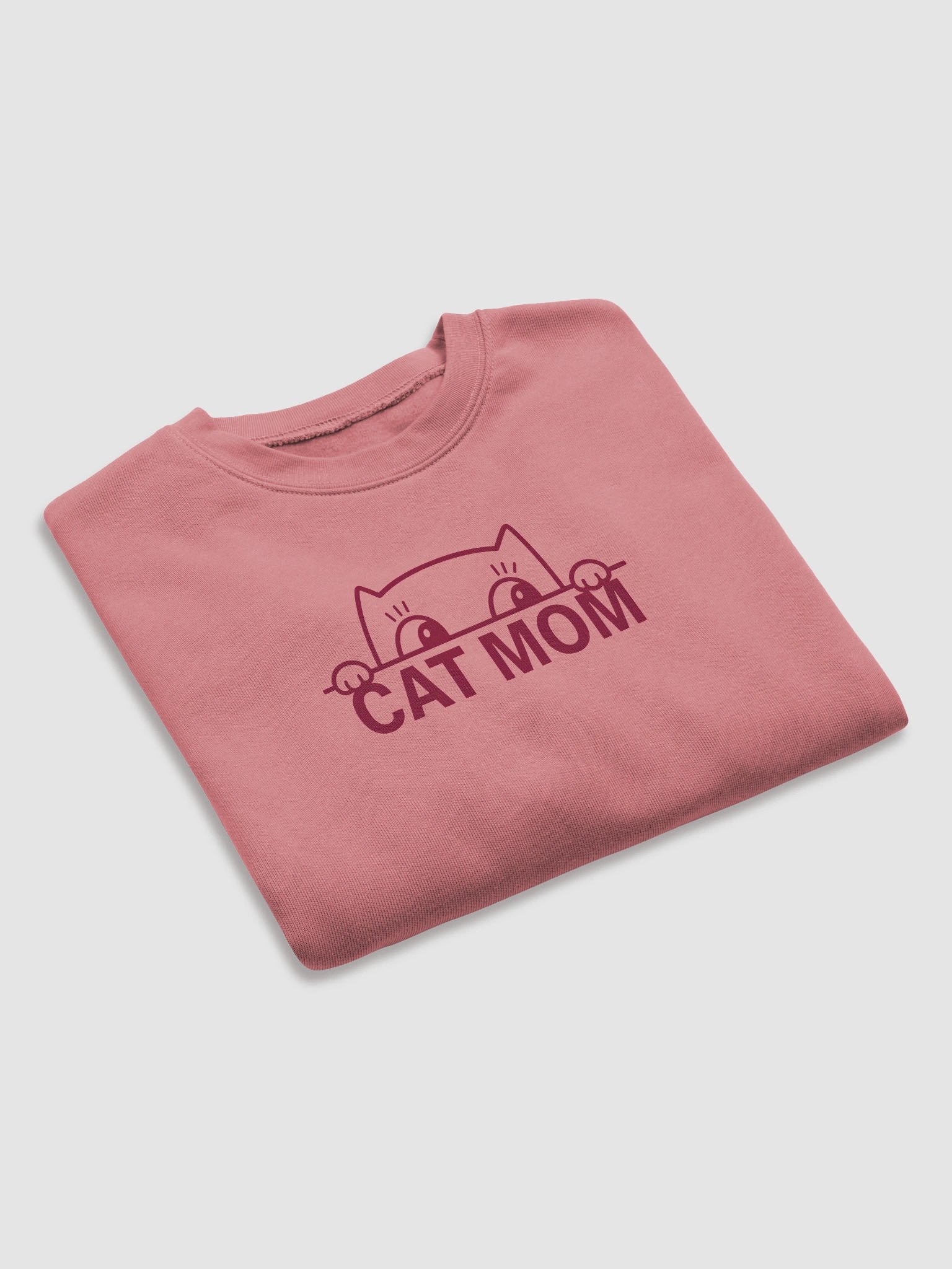 Funny Cat Mom Crop Top – Playful Peeking Kitty Pet Lover Shirt product image (7)