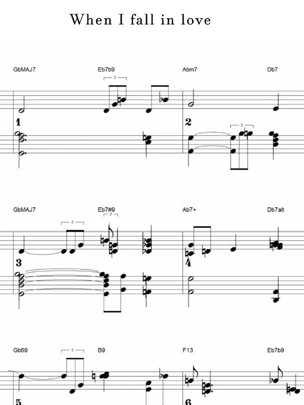 When I fall in love - Piano sheet music product image (1)
