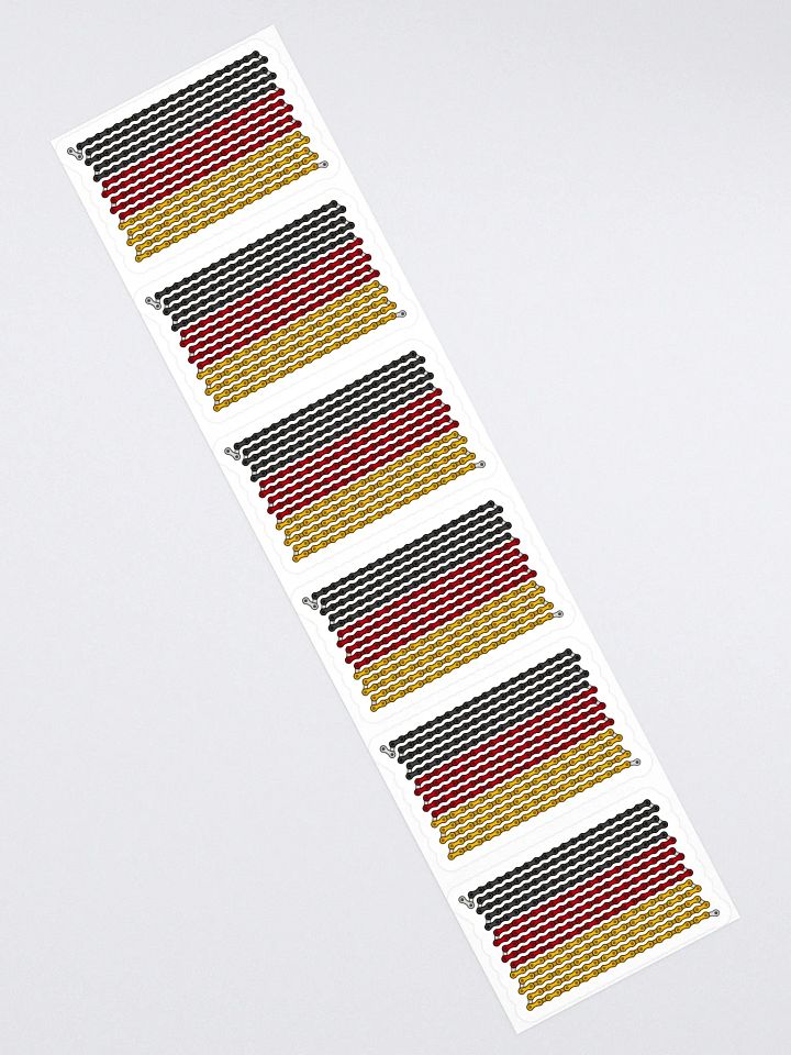 Germany Bike Chain Flag Sticker 6 Pack product image (1)