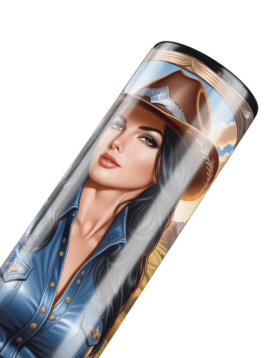 Beautiful Cowgirl 20 oz Skinny Stainless Steel Tumbler - v4 product image (6)