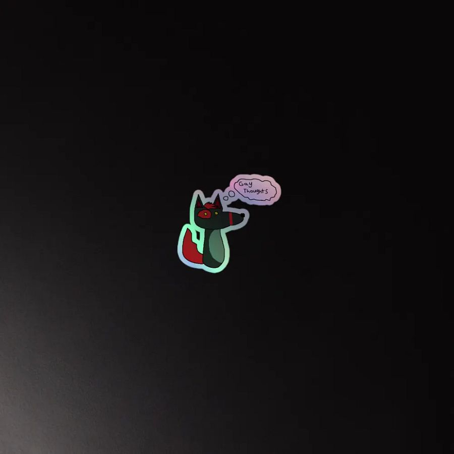 Gay Thoughts Holographic Sticker product image (4)