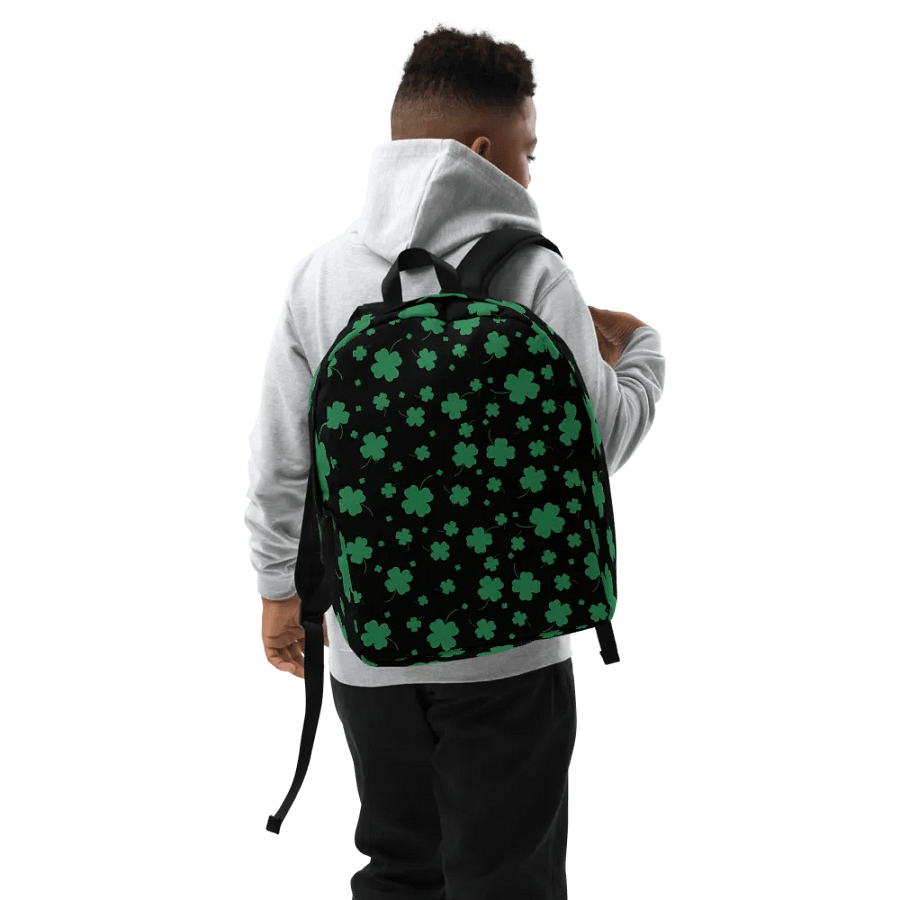 Lucky Hanny Shamrock All-Over Print Backpack product image (9)