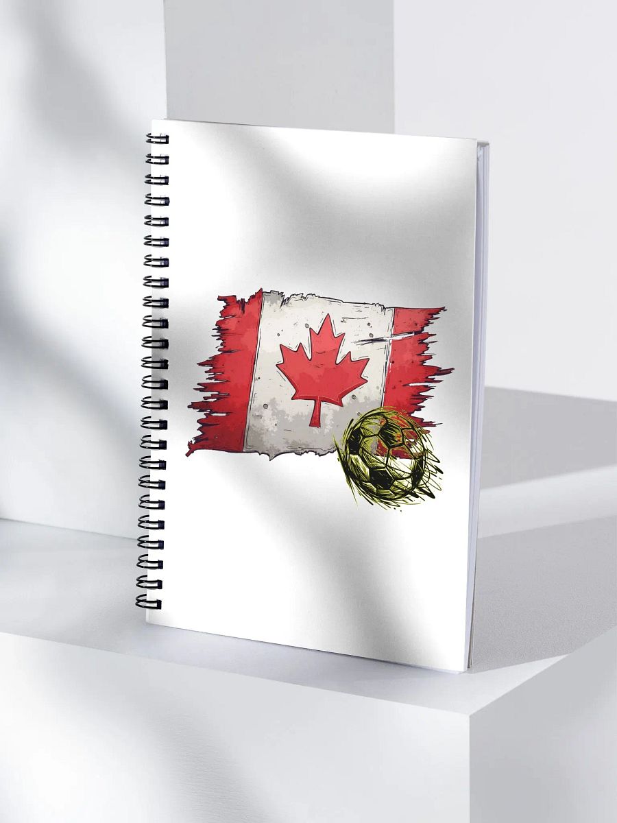 Canada Flag Soccer Football Notebook product image (1)