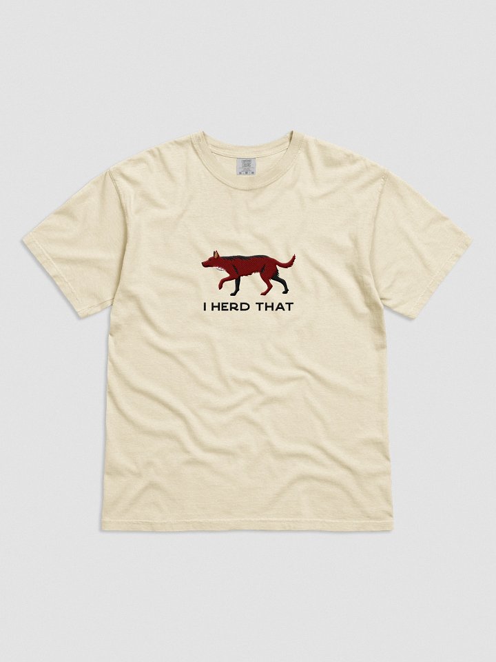 I Herd That T-Shirt(Embroidered) of an Australian Kelpie(Brown) product image (51)