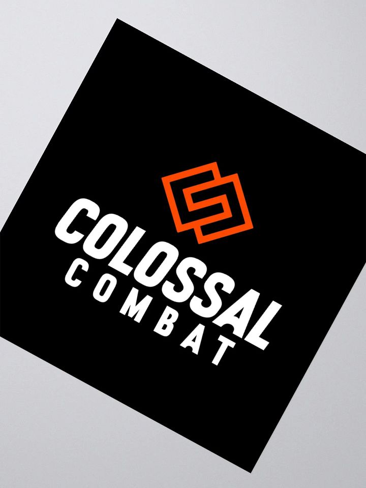 Colossal Combat - Kiss Cut Black and Orange Stickers product image (2)