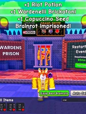 New Brainrots Lock Up is Funny! #plantsvsbrainrots #fyp #shorts #viral