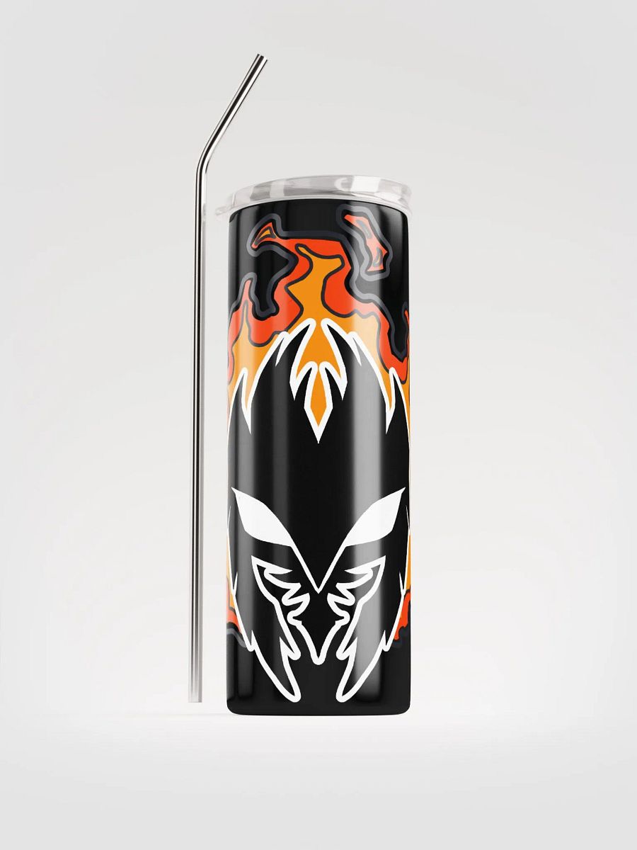 Mask Icon v2 (Black) Stainless Steel Tumbler & Straw product image (2)