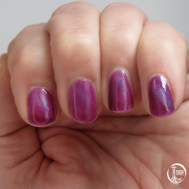 MORAL PANIC - Neon Purple Jelly Magnetic Shimmer Polish product image (2)