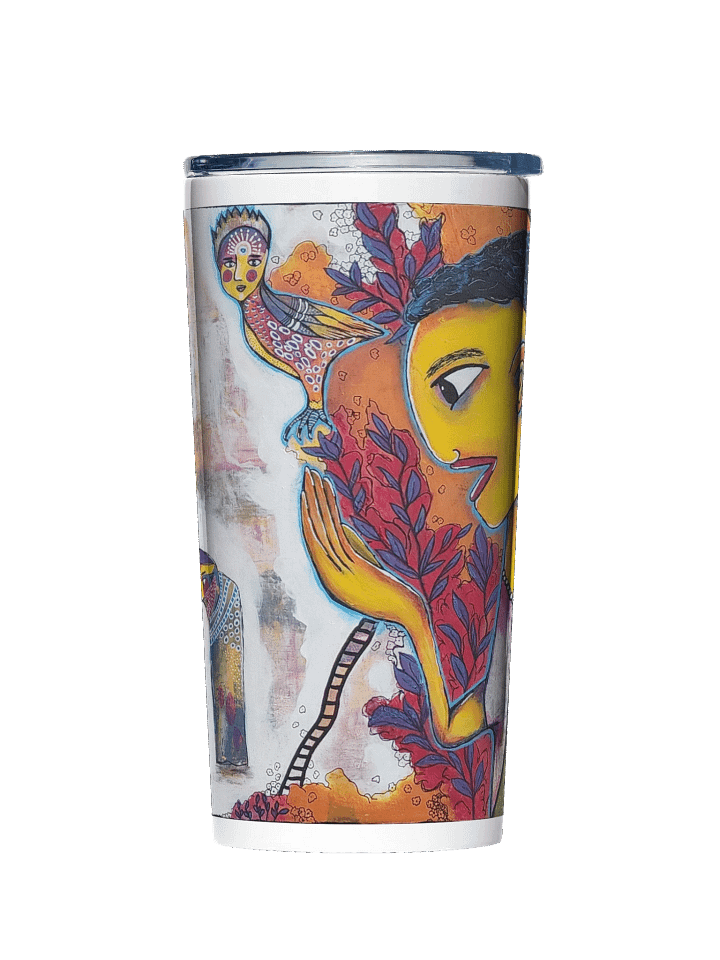 Art-Inspired Stainless Steel Tumbler – I Have Hope That Peace Will Fly Again, Reusable & Vibrant product image (1)