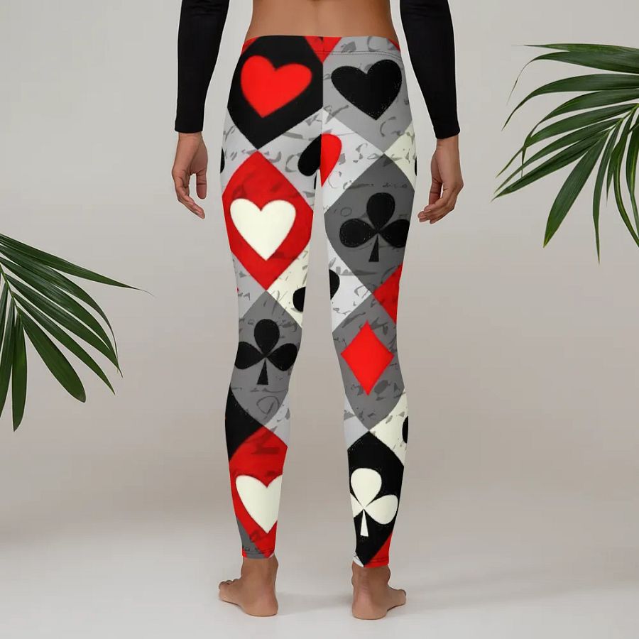 Leggings – Card Suit Art Print for Bold & Playful Style product image (4)