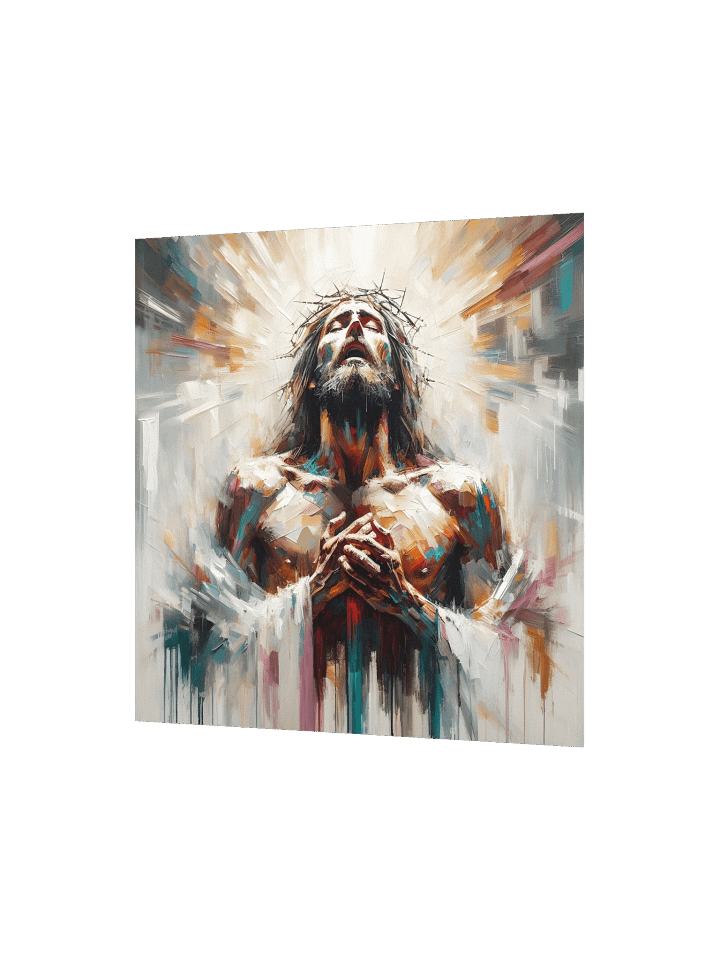 Radiant Jesus Christ Resurrection Wall Art | Modern Christ Art Canvas Print product image (2)