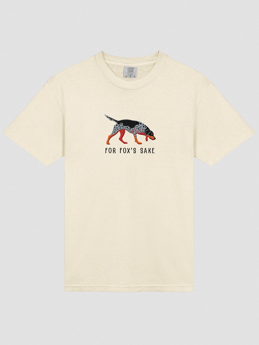 For Fox's Sake T-Shirt(Embroidered) of an American Foxhound(Blue) product image (53)