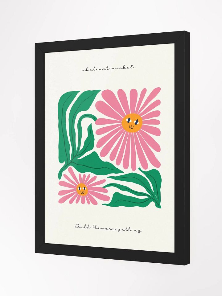 Smiling flowers made the garden glow - Framed Poster product image (2)