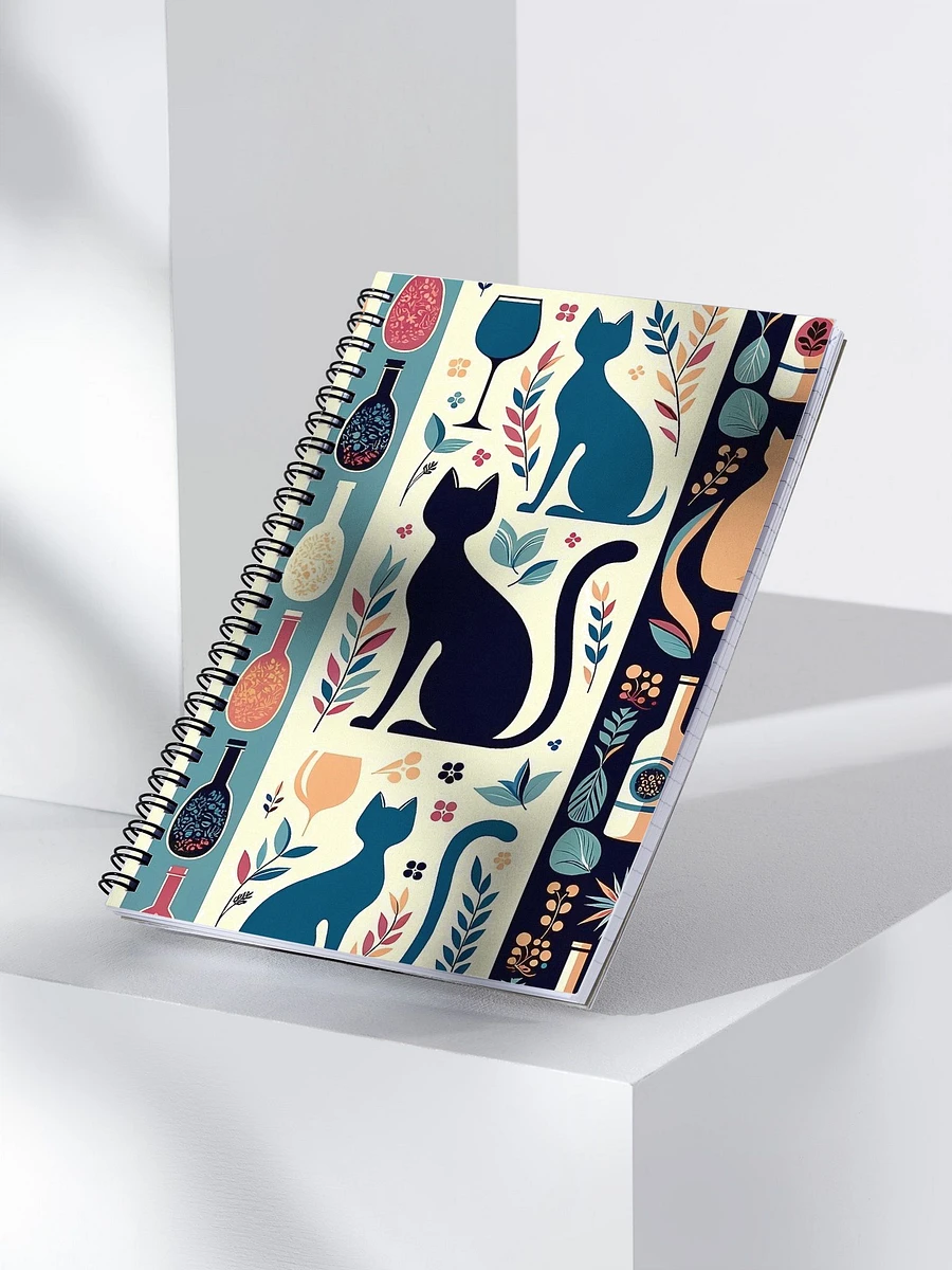 Spiral Notebook: Cats and Wine product image (3)