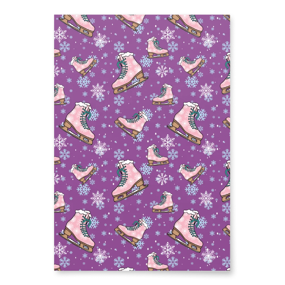 Ice Skating Wrapping Paper Sheet Set product image (6)
