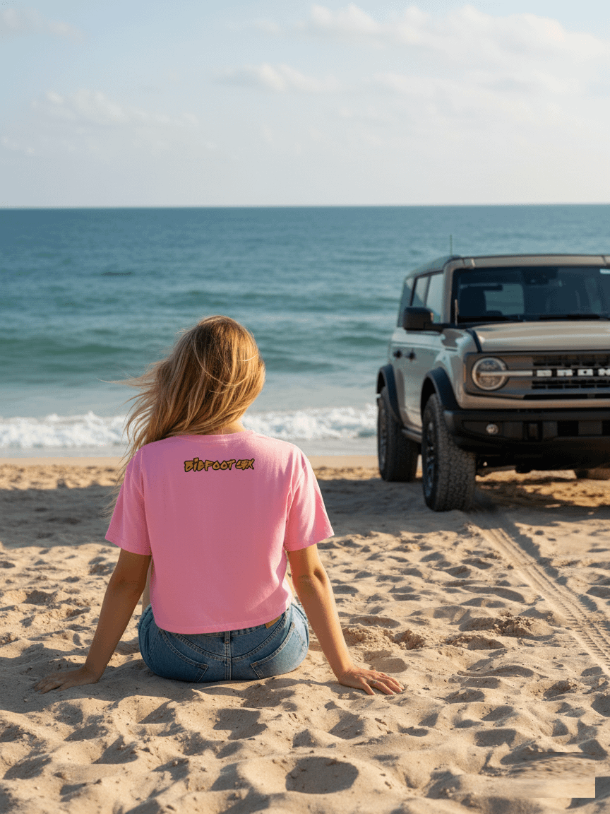 Destination Bigfoot Bronco Classic Logo Women's Crop Top (Multiple Colors Available) product image (2)
