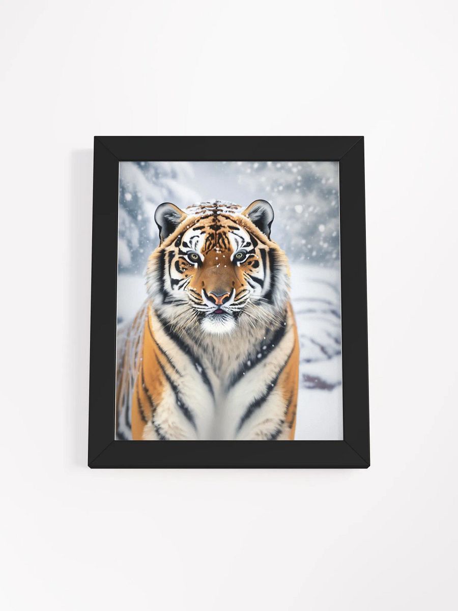 Framed High-Quality Matte Poster: A Siberian Tiger's Intensity product image (2)