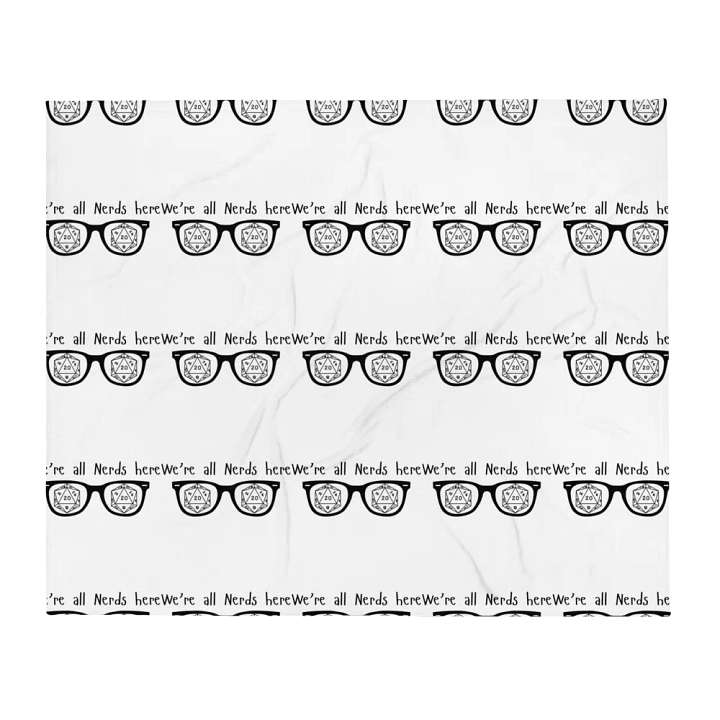 We're all Nerds here throw product image (2)