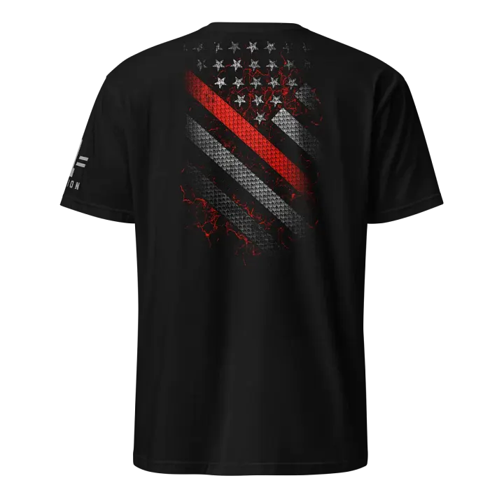 Thin Red Line Carbon Diagonal Flag product image (1)