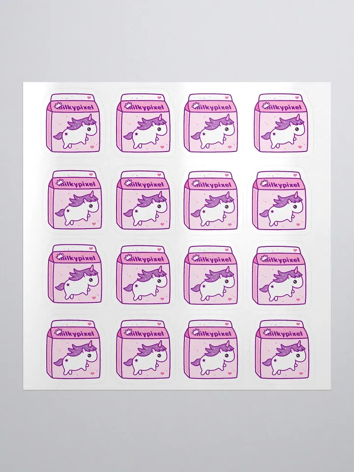 Milky Pixel Logo Stickers product image (1)
