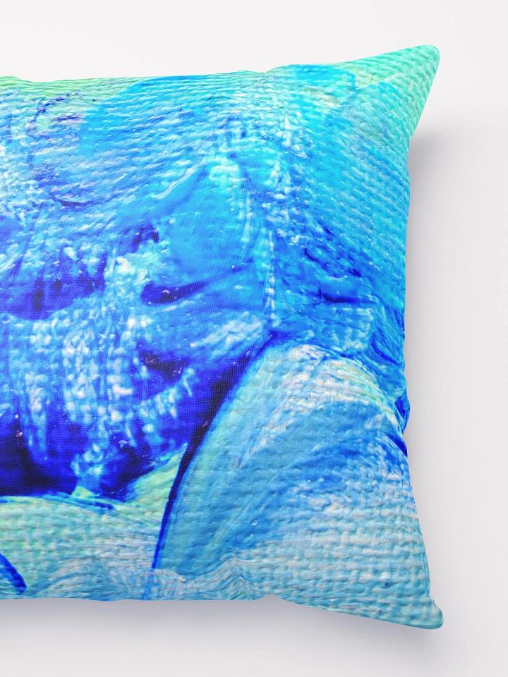 Blue Ocean Nautical Waves Throw Pillow product image (3)