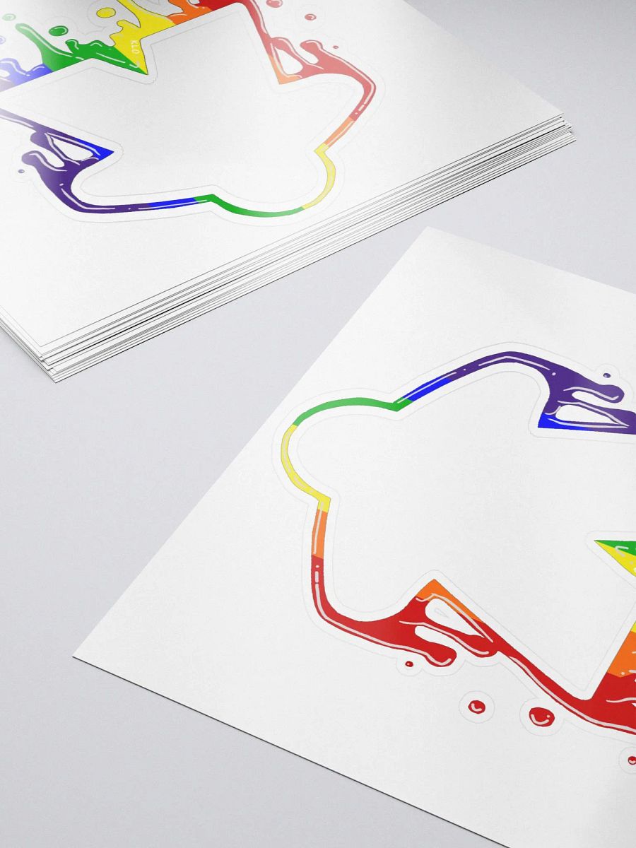 Drippy Rainbow Meeple Sticker product image (5)