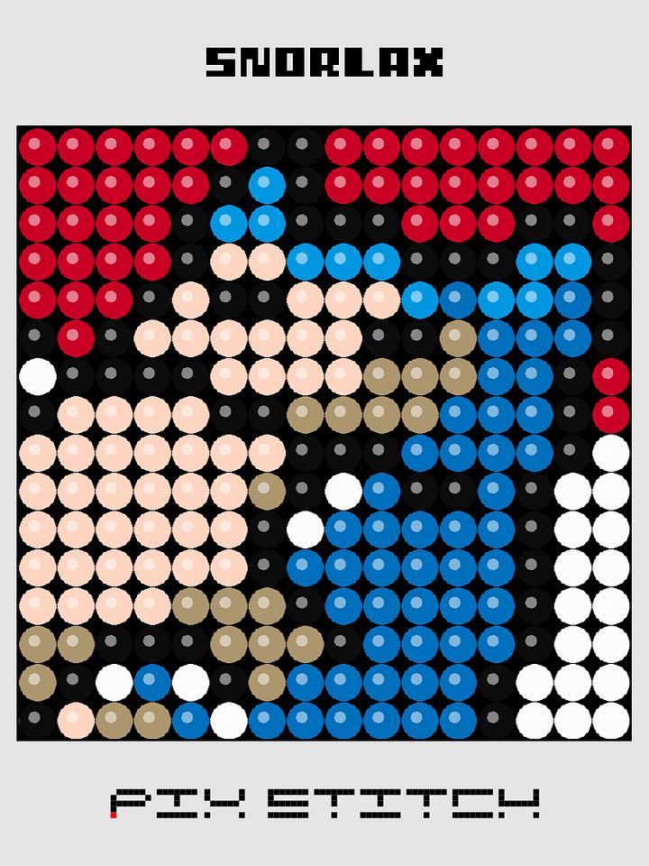 Snorlax Pixel Art product image (1)