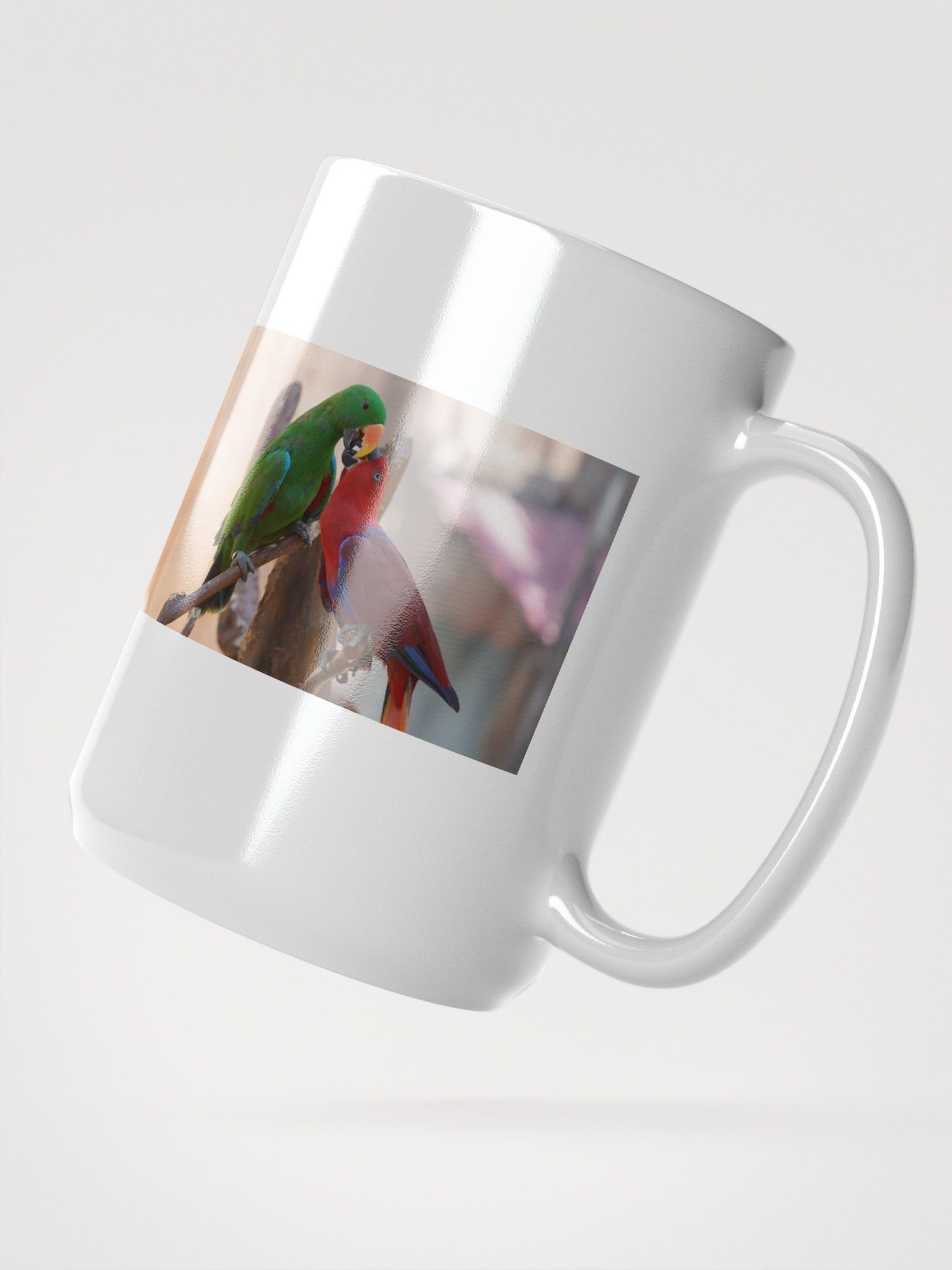 Feathered Friends White Glossy Mug product image (2)