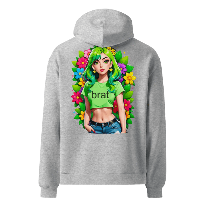 Brat - Premium Hoodie (Athletic Heather) Brat Life - v2 (Back Printed Design) product image (1)