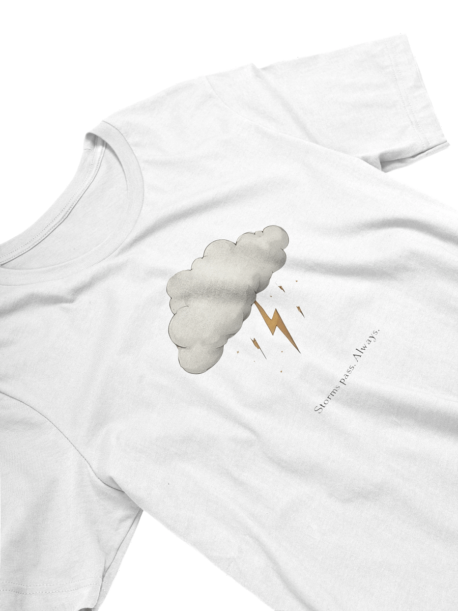 Storms Pass. Always – Minimalist Storm Cloud T-Shirt product image (4)
