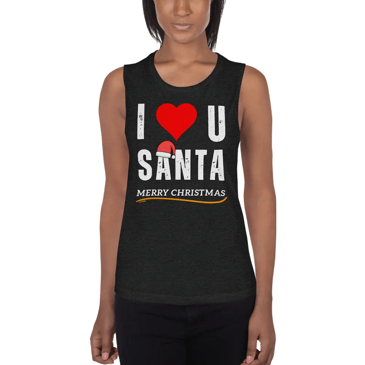 I love Santa Women's Flowy Muscle Tank product image (5)