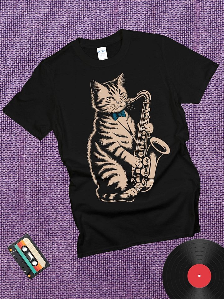 Jazz Band Cat T-Shirt product image (1)