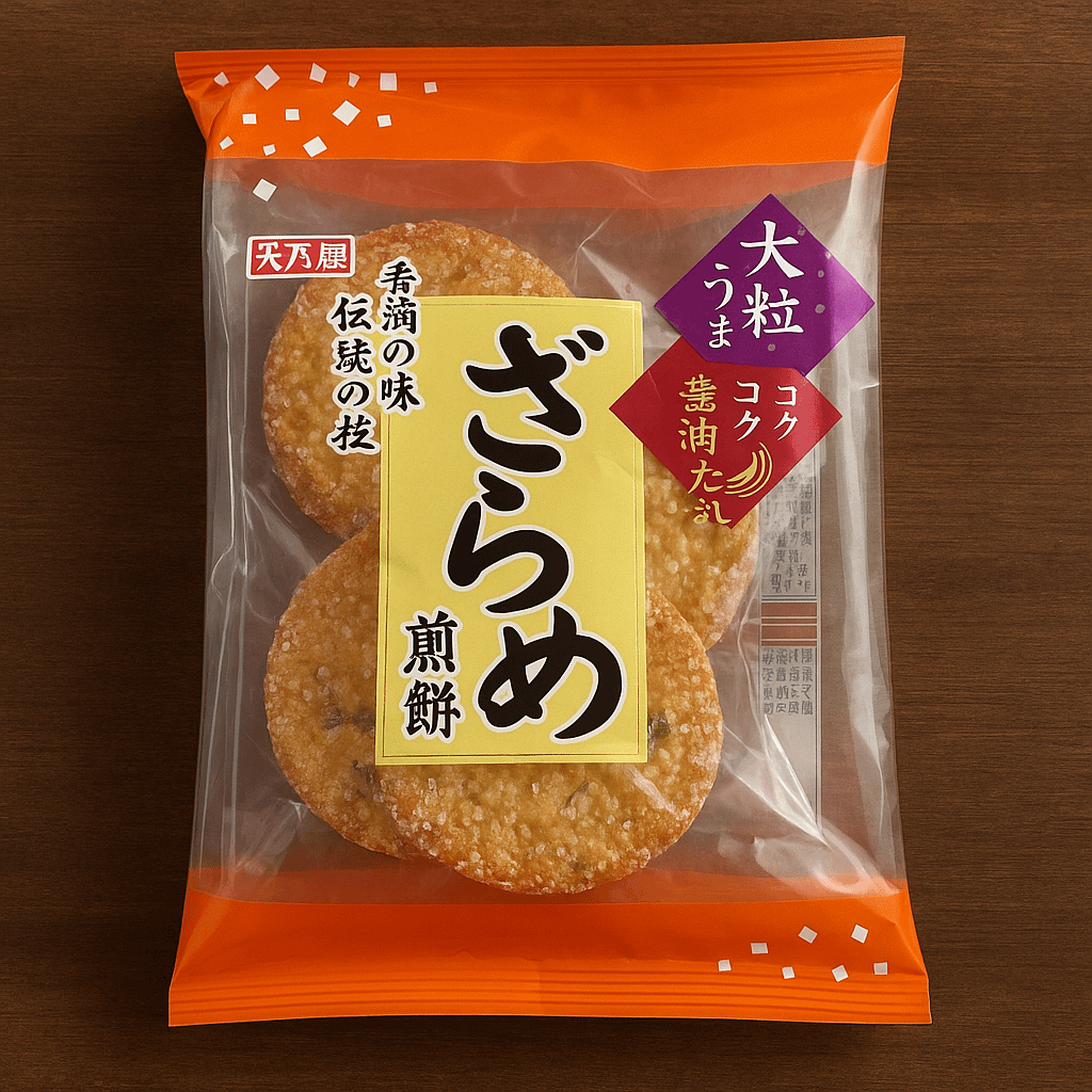 🎎 Amanoya Zarame Senbei 6-Pack Sweet Soy Rice Crackers product image (1)