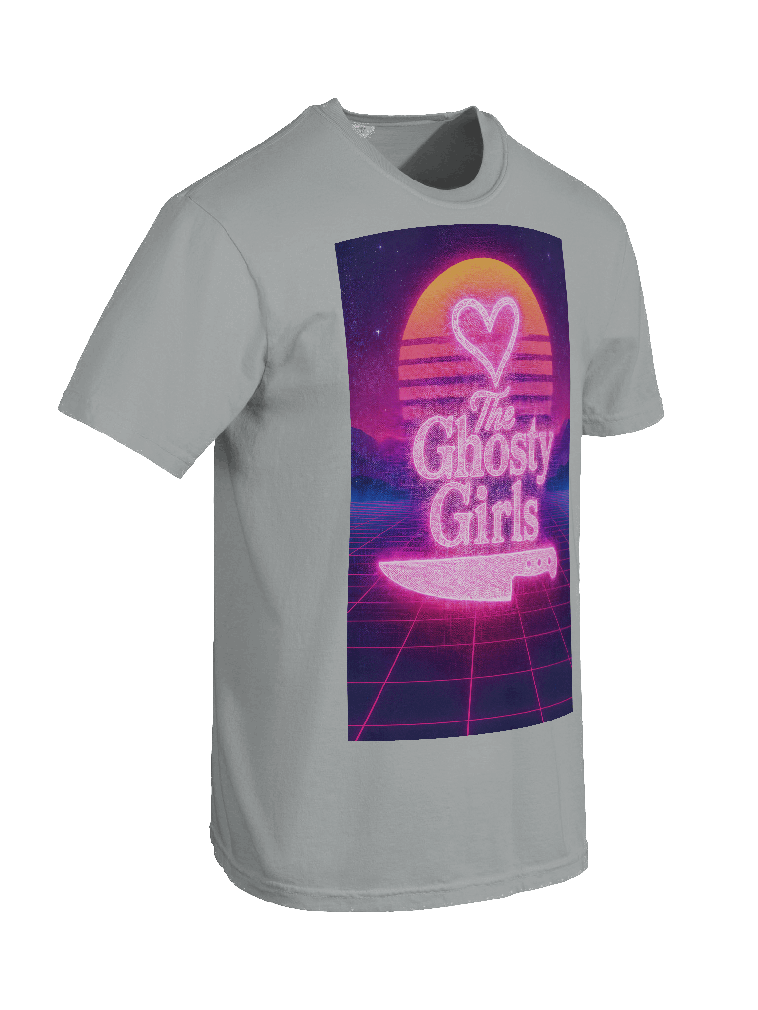 Neon Horizon Heart T-Shirt product image (112)