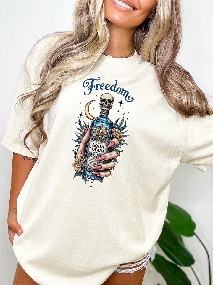 Freedom Tattoo Style Aqua Tofana T Shirt product image (6)