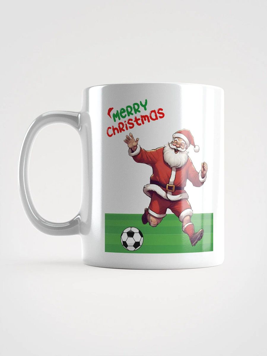 FootBalling (Soccer) Santa Christmas White Mug product image (18)