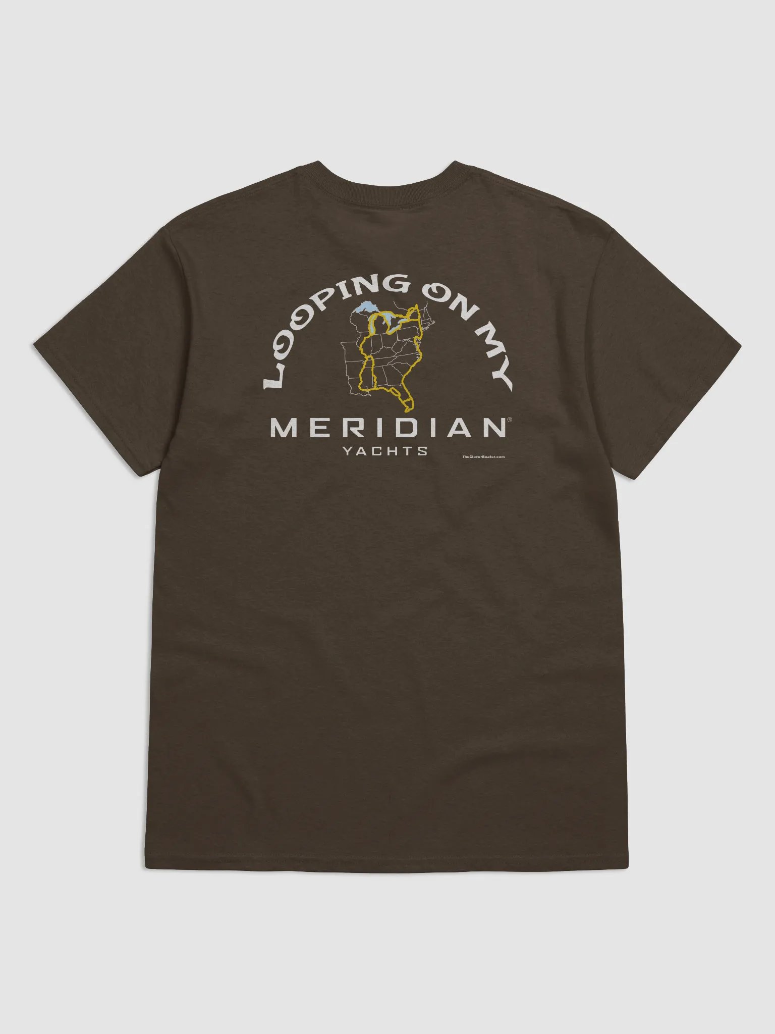 Looping On My Meridian - T-Shirt - Dark Shirt w/White Logo product image (1)