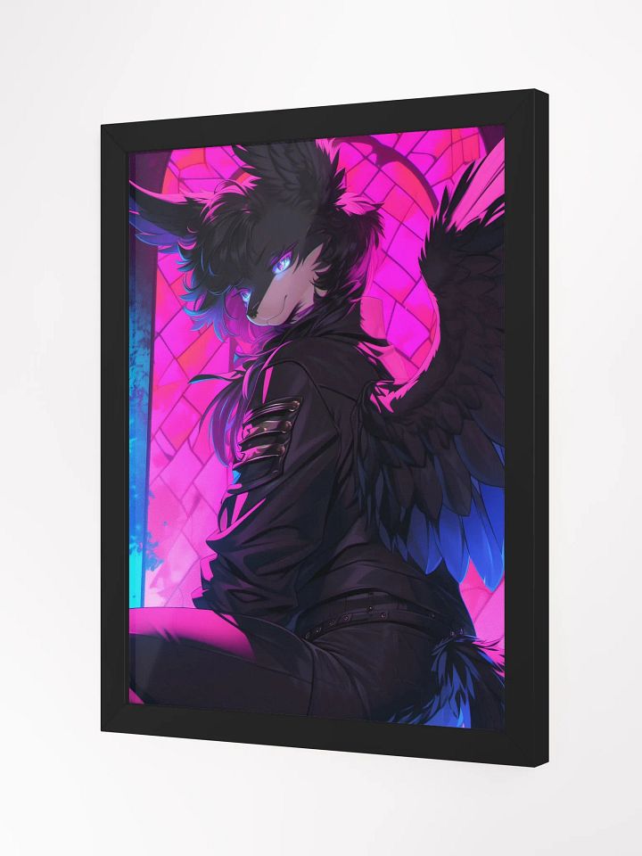 Neon Avian Elegance Framed Poster product image (3)