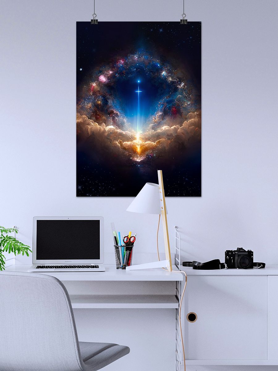 Heaven's Gate #1.2 — vibrant space poster, ethereal yoga print, abstract art, spiritual wall decor, aura poster, astrology poster, astronomy poster product image (2)