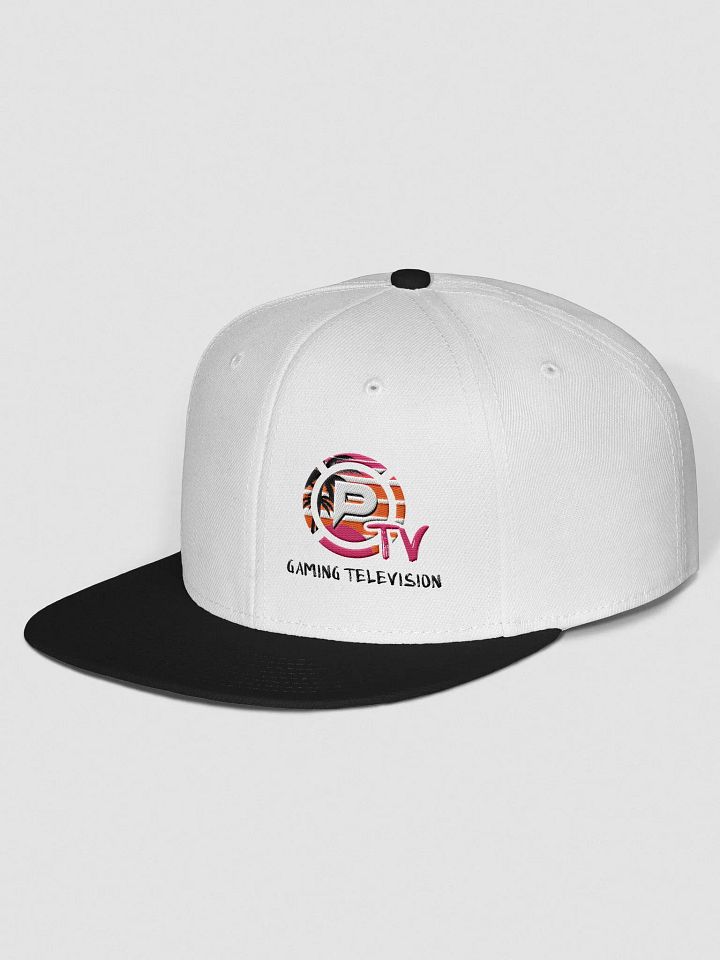 PERF Gaming TV Flat Brim Snapback (white) product image (2)