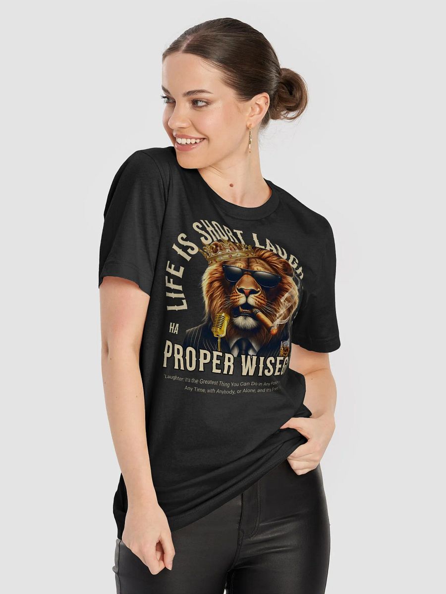 LIFE IS SHORT LAUGH HARD T-Shirt Front Logo product image (1)