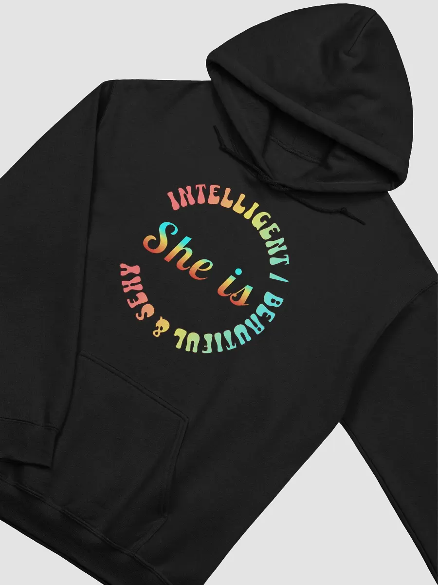 She Is Intelligent Beautiful And Sexy Radiant Circle Statement Hoodie product image (2)