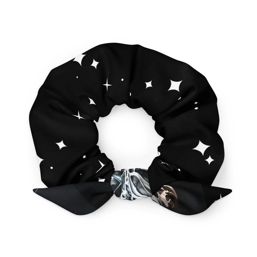 Black and white star carnage scrunchie product image (2)