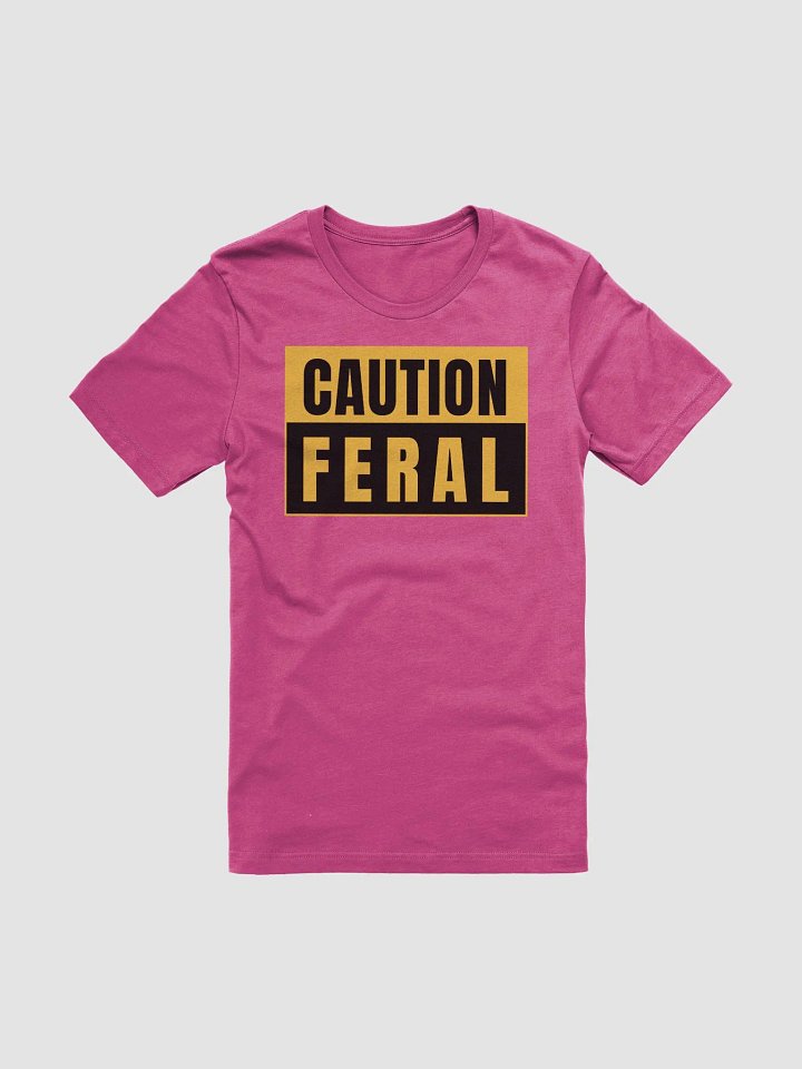 CAUTION FERAL - Bella Canvas 3001 Unisex Supersoft T-Shirt product image (8)