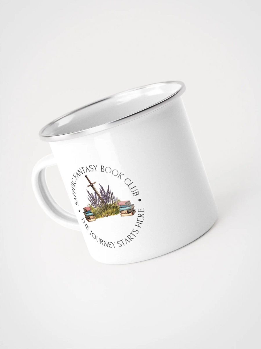 Sapphic Fantasy Book Club Enamel Mug product image (4)