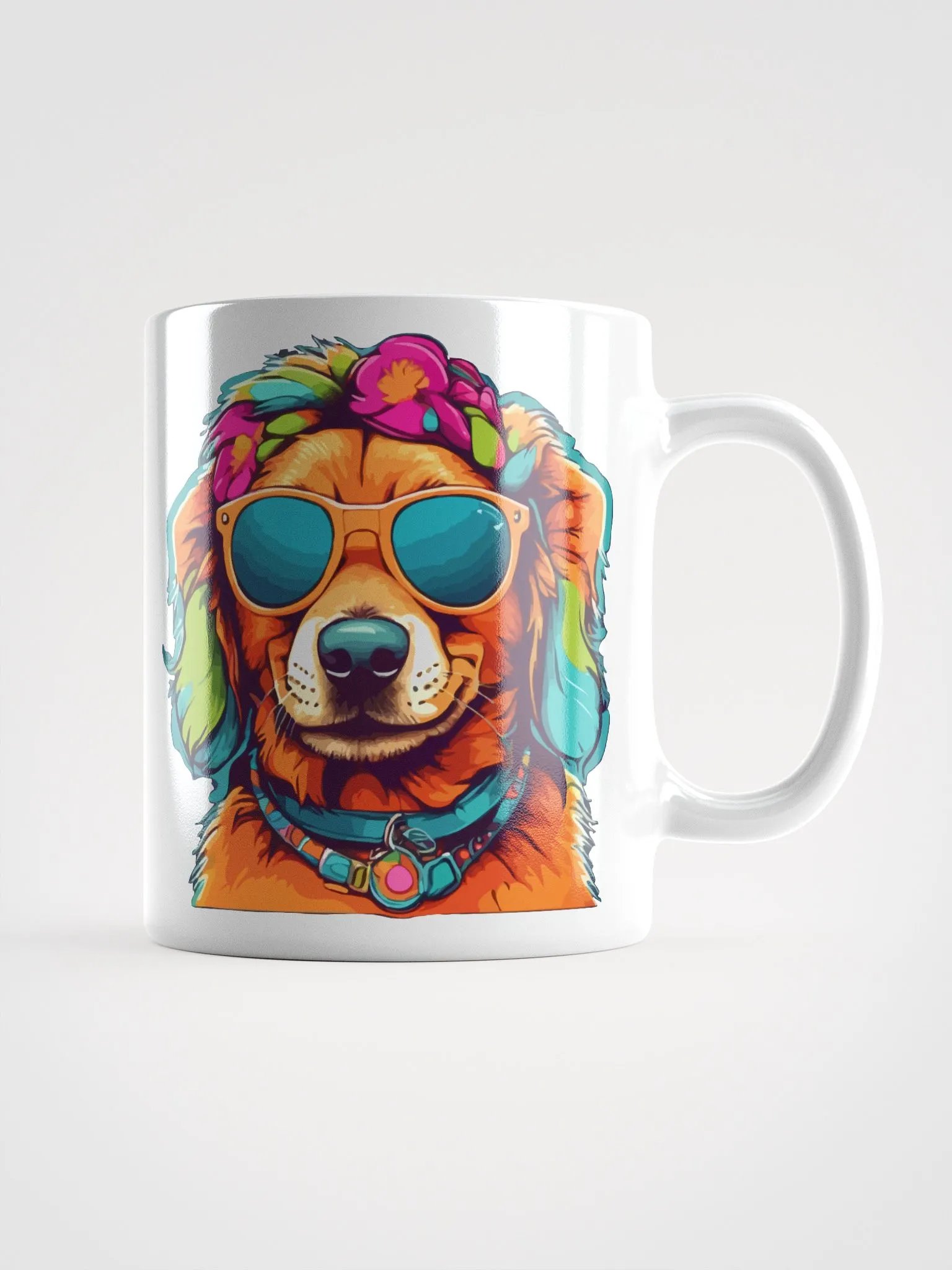 Hippie Dog 4 , Mug product image (1)