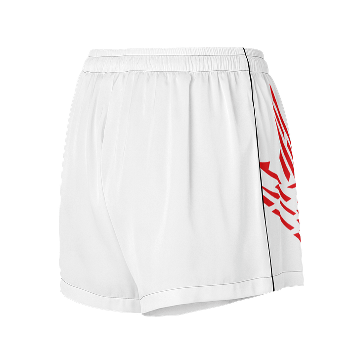 Red On White (All-Over Print) Women's Pajama Shorts product image (2)