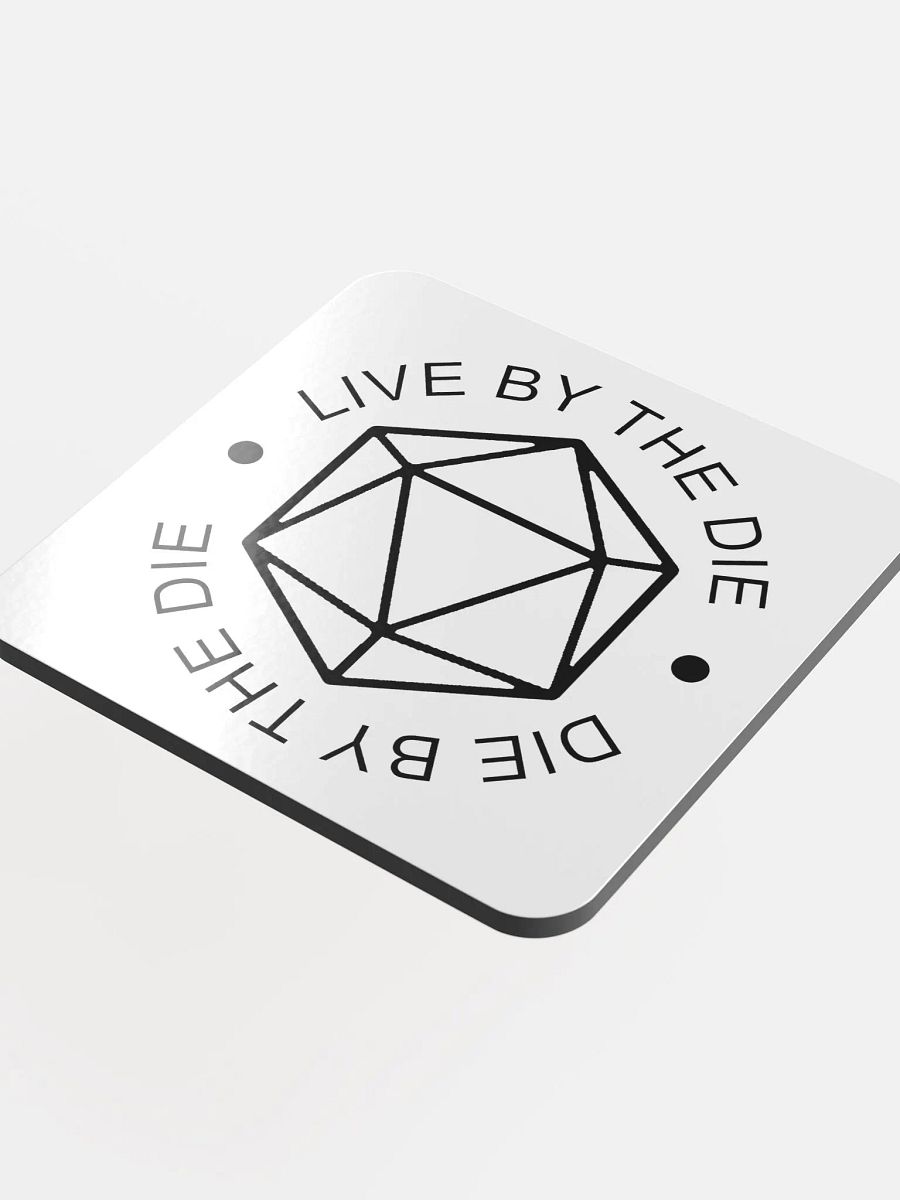Live by the Die, Die by the Die Simplified Coasters product image (4)