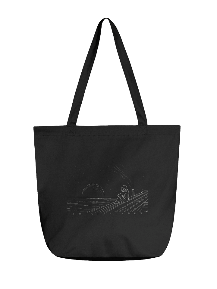 Alone - Line Art Tote Bag (Black) product image (1)