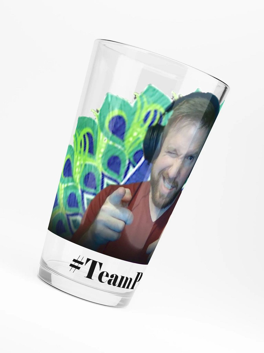 #TeamPeacock Pint Glass product image (6)